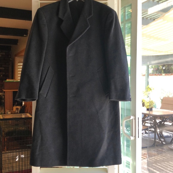 silver cloud Jackets & Coats Black Mens Top Coat Poshmark